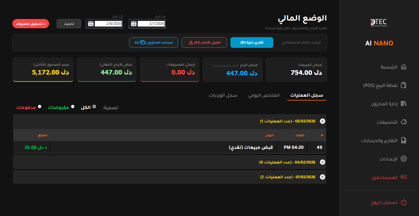 الملخص اليومي